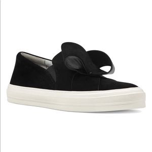 NINE WEST Odienella Bow Slip-On Platform Sneaker